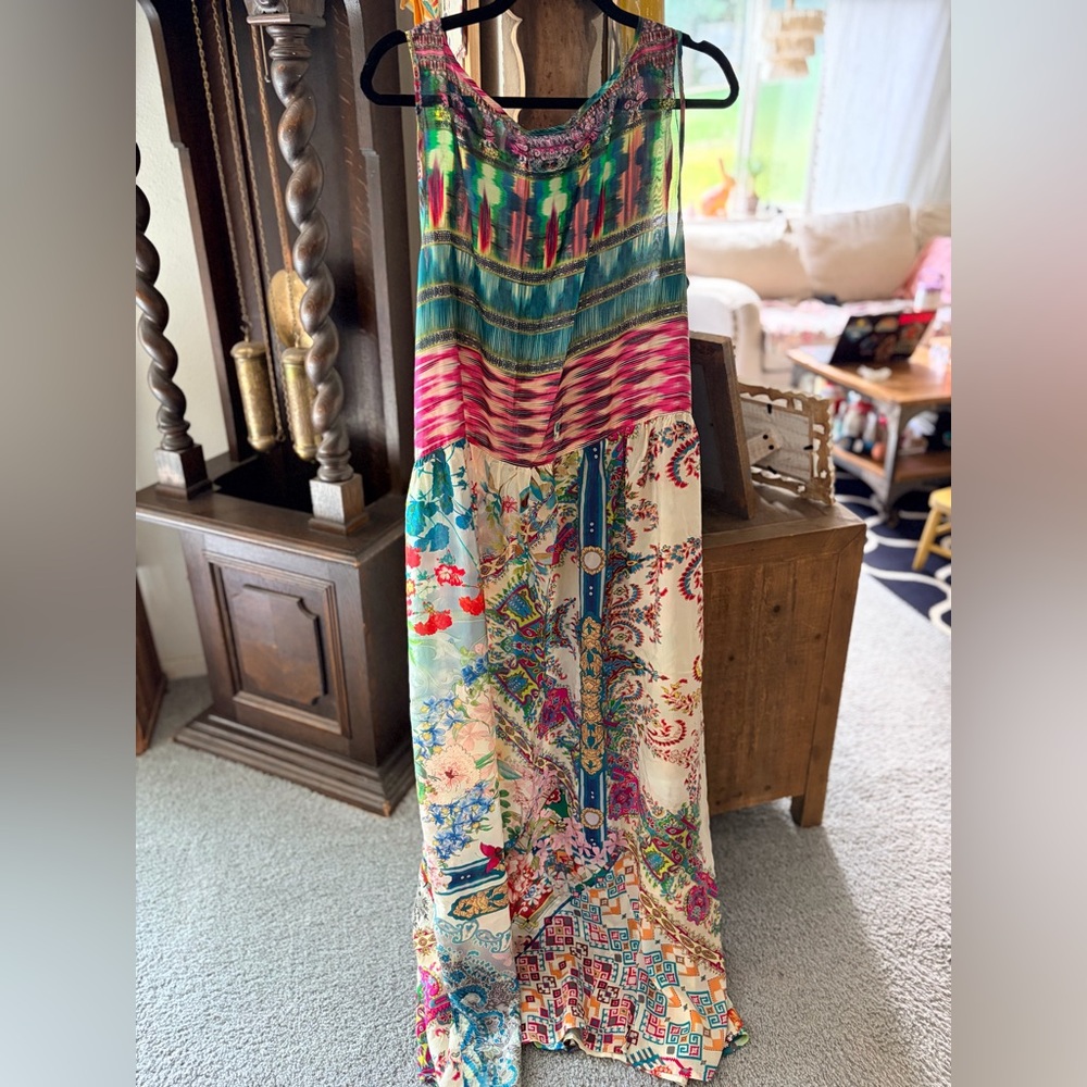 Johnny Was maxi dress XXL beautifully colorful.  Only worn once on vacation.